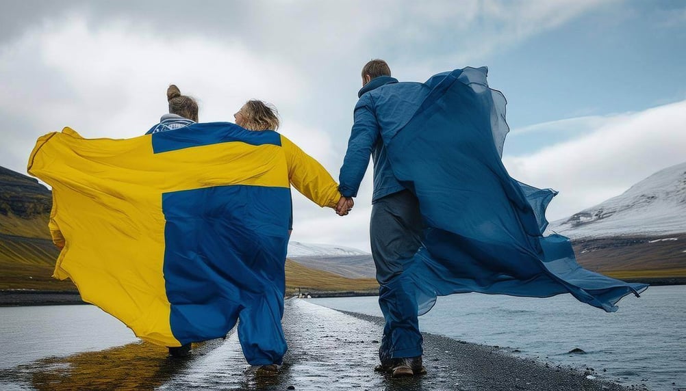 Iceland and Sweden Hand in hand